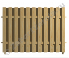 Забор деревянный штакетник №8 h=2,0 м